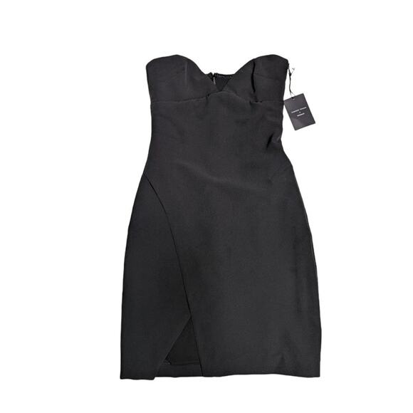 X Revolve Chrissy Teigen Mini Dress Black Ivy Strapless Evening Bodycon New XXS - Picture 4 of 6